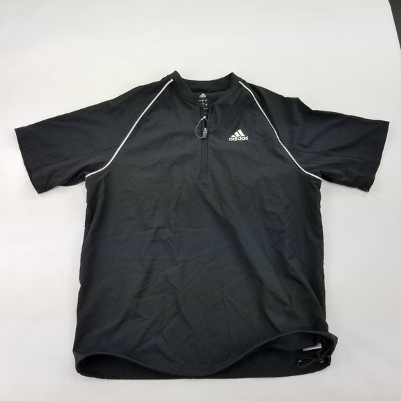 adidas short sleeve pullover jacket